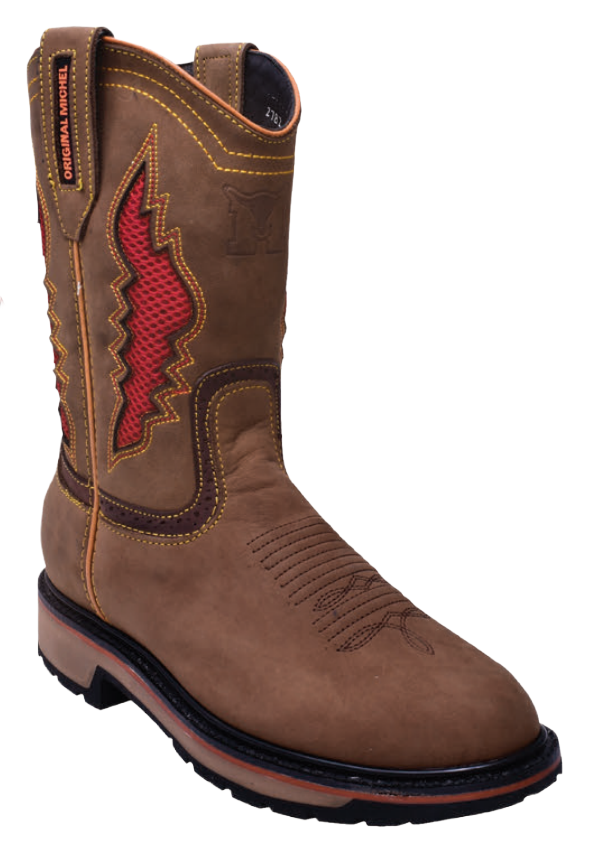 Michel 5036261 Topo Genuine Cowhide Leather Round Toe Cowboy Boots
