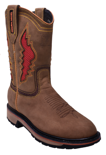 Michel 5036261 Topo Genuine Cowhide Leather Round Toe Cowboy Boots