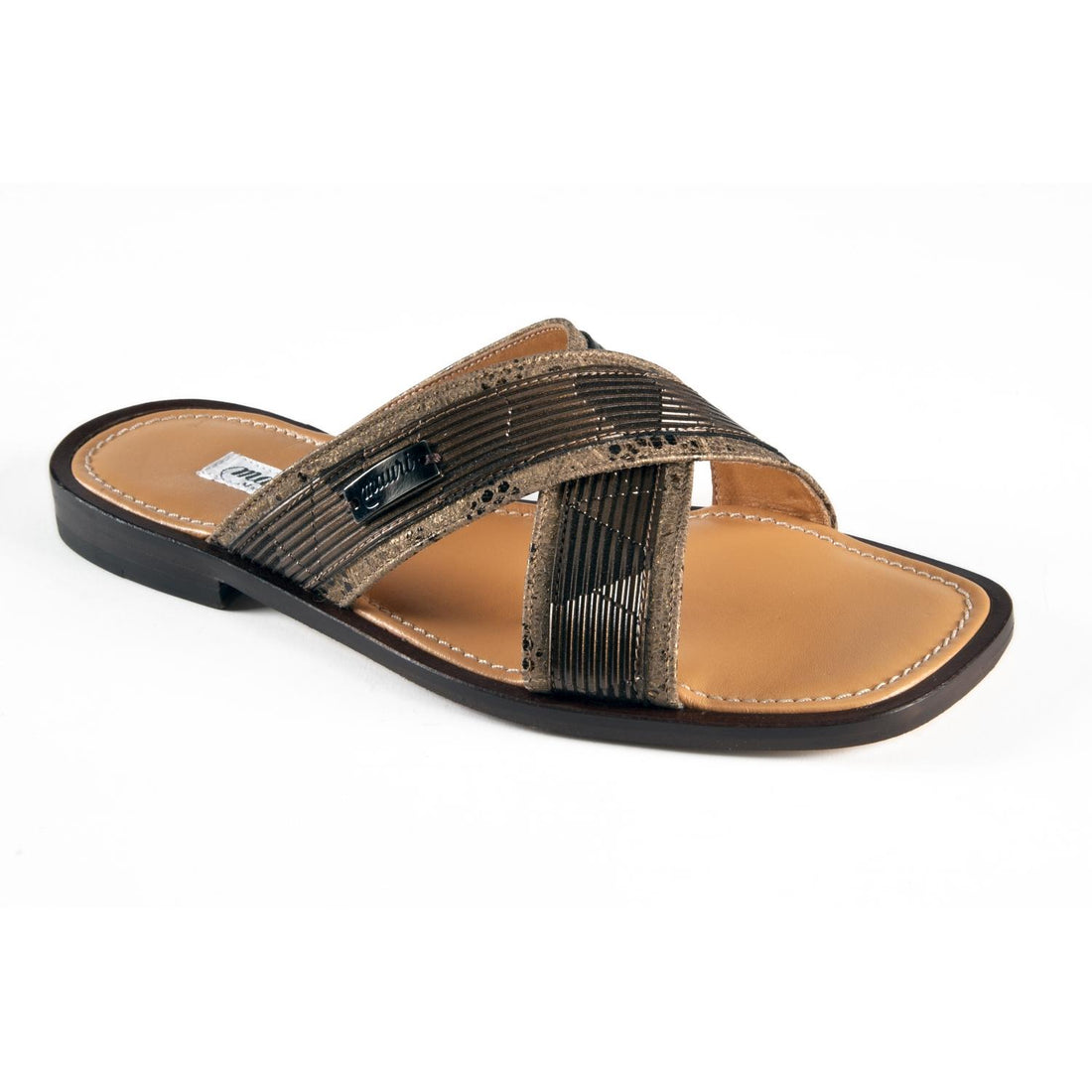 Mauri 5058 Gold/Brown Genuine Leather Sandals