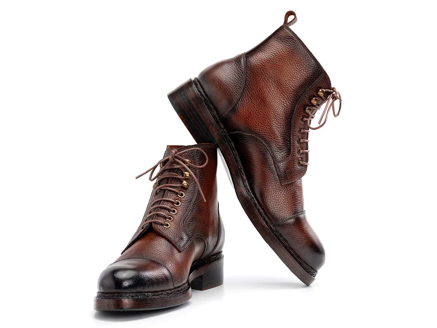 Paul Parkman Men's Brown Floater Genuine Leather Boots (ID#5075-FLB) PAUL PARKMAN