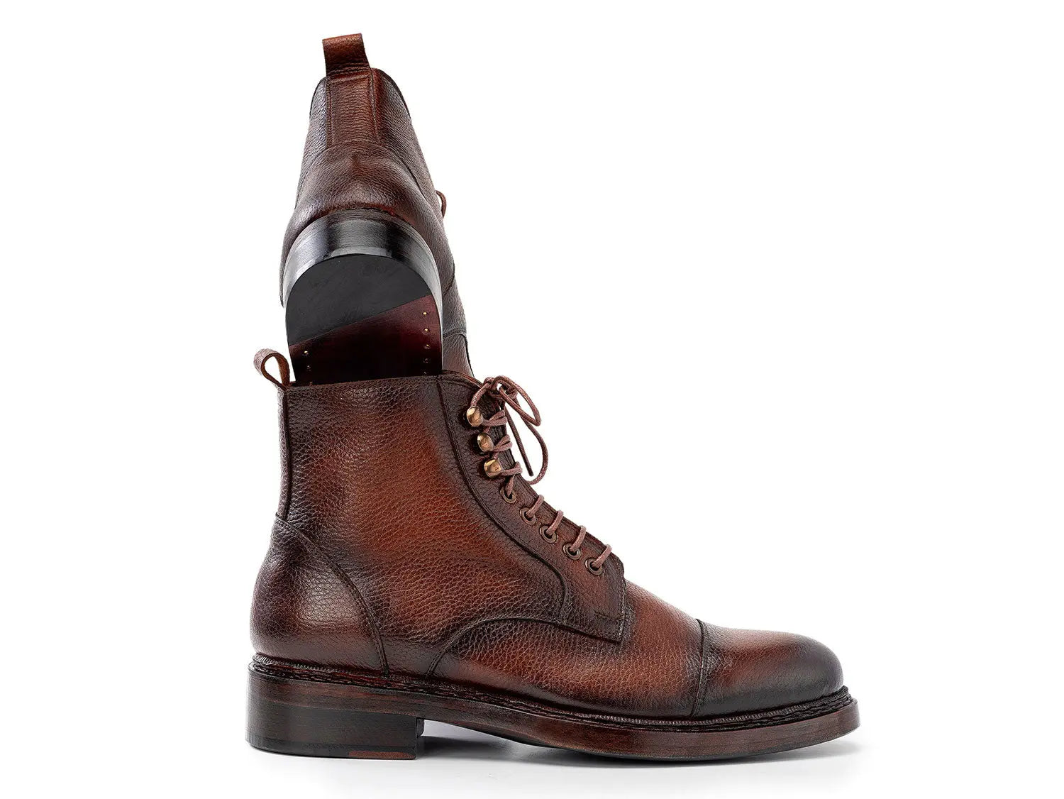 Paul Parkman Men's Brown Floater Genuine Leather Boots (ID#5075-FLB) PAUL PARKMAN