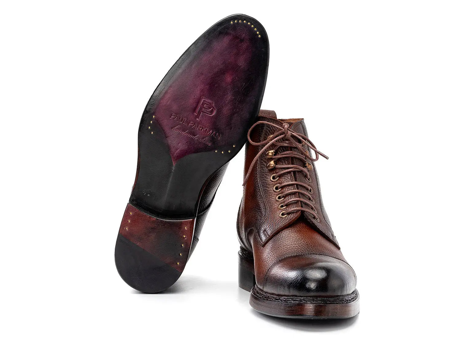 Paul Parkman Men's Brown Floater Genuine Leather Boots (ID#5075-FLB) PAUL PARKMAN