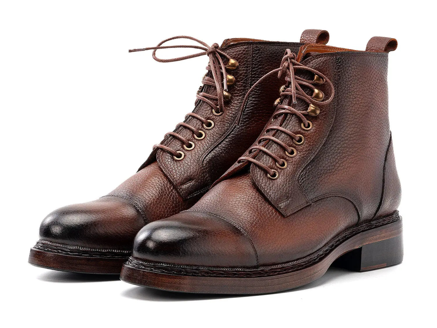 Paul Parkman Men's Brown Floater Genuine Leather Boots (ID#5075-FLB) PAUL PARKMAN