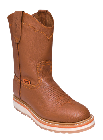 Michel 50D2751 Honey Genuine Cowhide Leather Round Toe Cowboy Boots