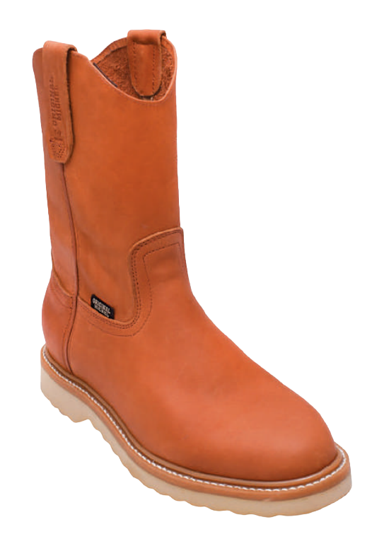 Michel 50D4651 Honey Genuine Cowhide Leather Round Toe Cowboy Boots