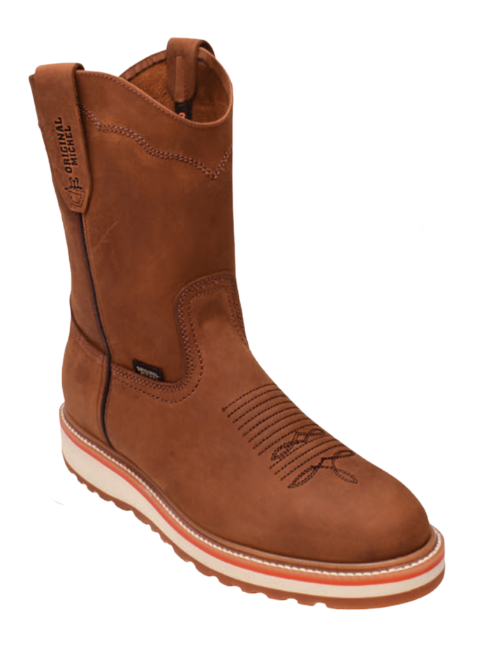 Michel 50D6350 Chedron Genuine Cowhide Leather Round Toe Cowboy Boots