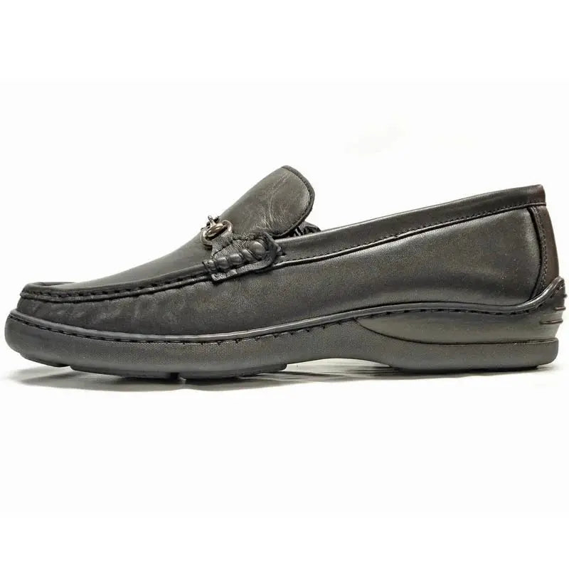 Pinoso's P-5158 Black Slip on Loafers