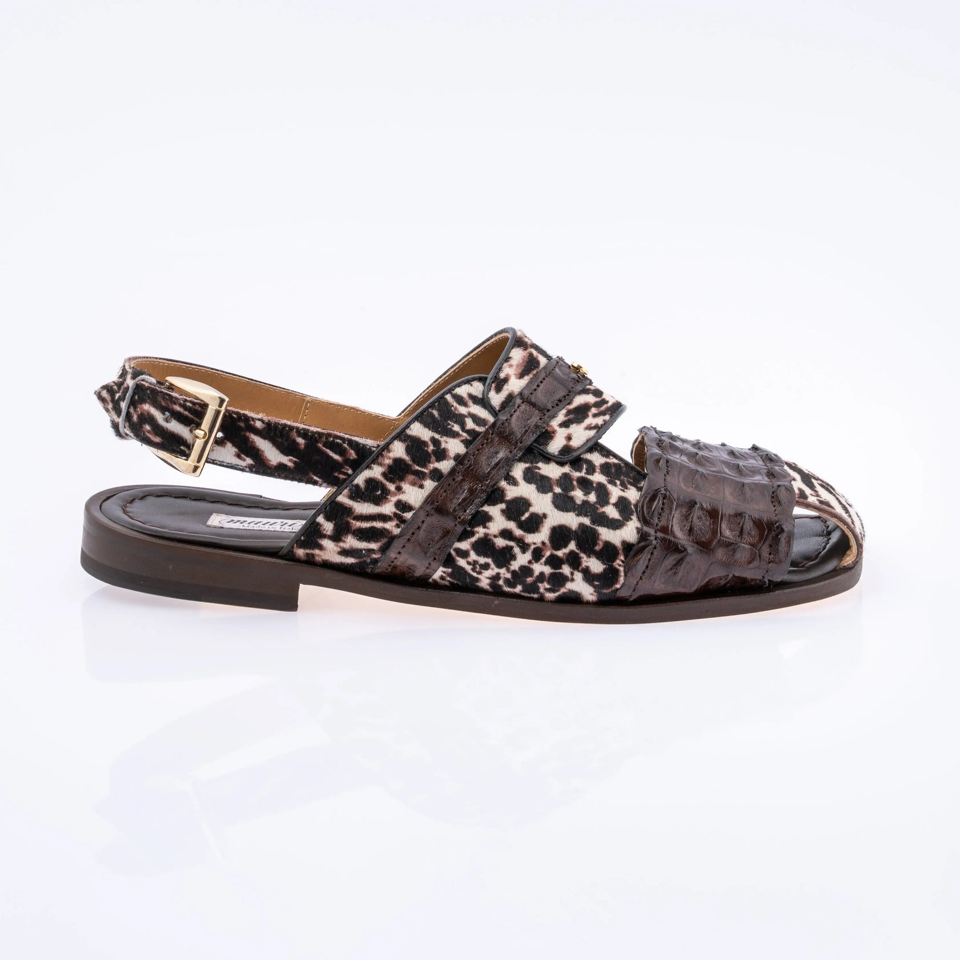 Mauri 5171 Sport Rust/White Genuine Hornback/Pony Sandals