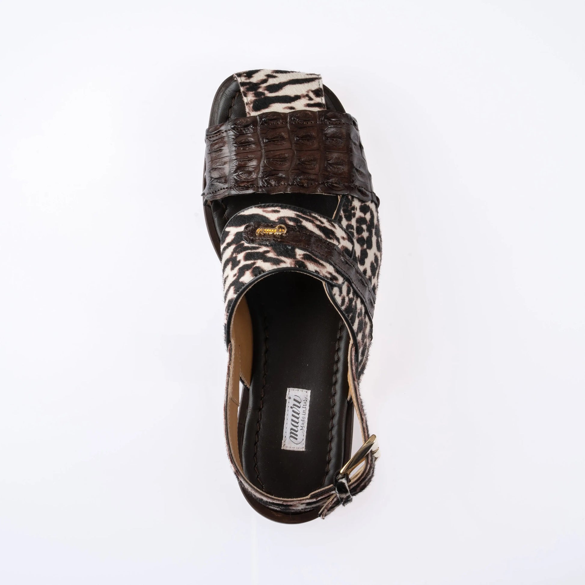 Mauri 5171 Sport Rust/White Genuine Hornback/Pony Sandals