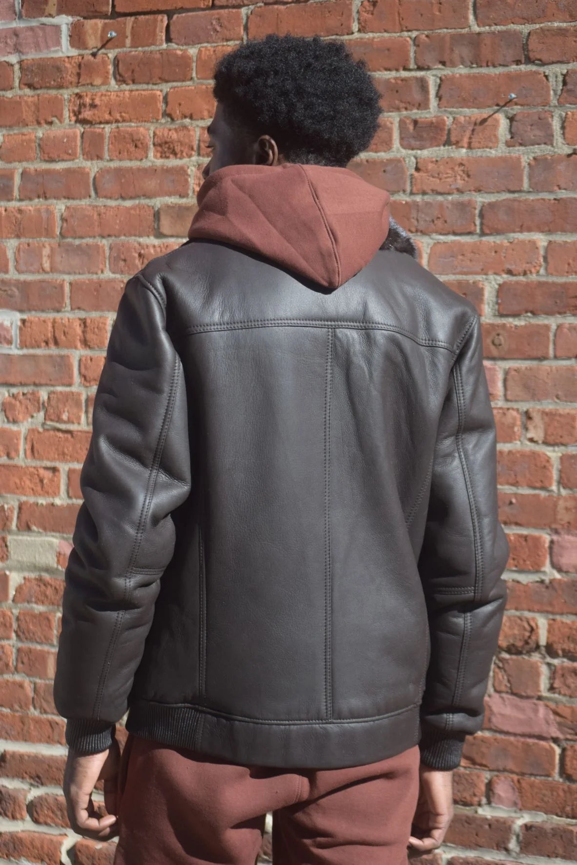 Jakewood 5200 Brown Genuine Sheepskin/Mink Jacket