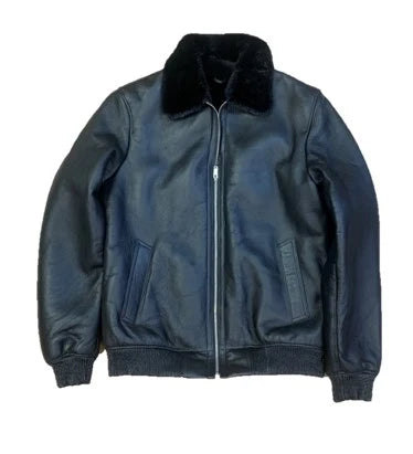 Jakewood 5200 Black Genuine Sheepskin/Mink Jacket