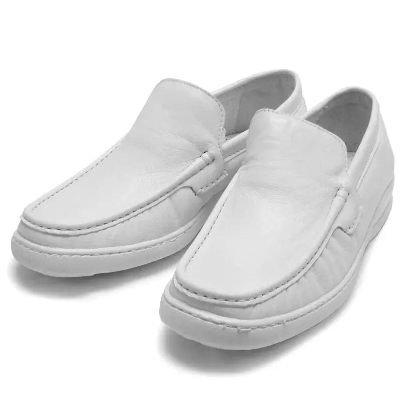Pinoso's P-5202 White Slip on Loafers