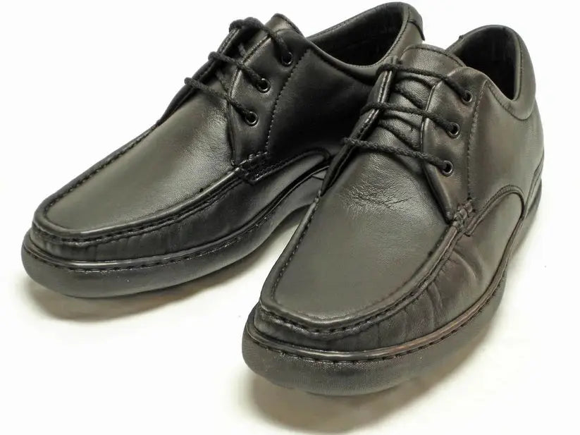 Pinoso's P-5282 Black Leather Lace up Oxfords