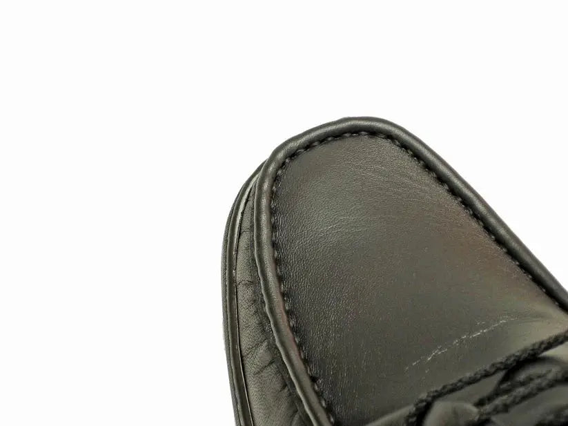 Pinoso's P-5282 Black Leather Lace up Oxfords