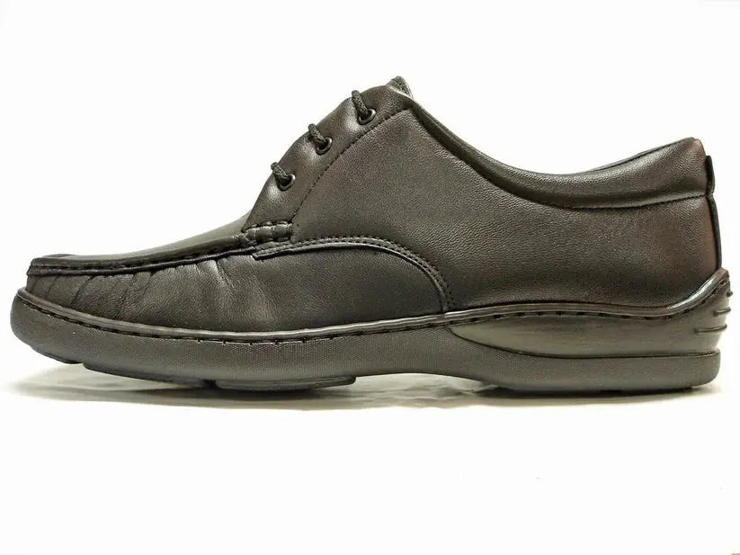 Pinoso's P-5282 Black Leather Lace up Oxfords
