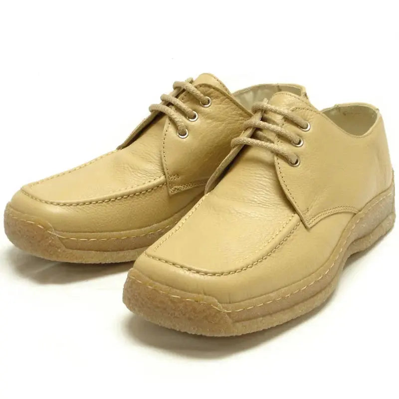 Pinoso's P-5455 Beige Leather Lace up Oxfords