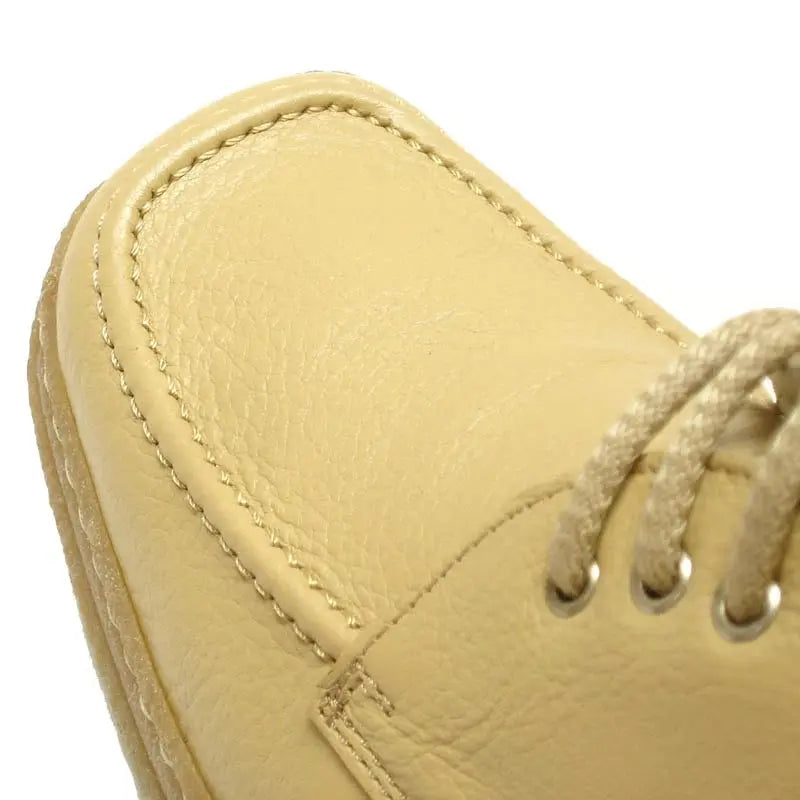 Pinoso's P-5455 Beige Leather Lace up Oxfords