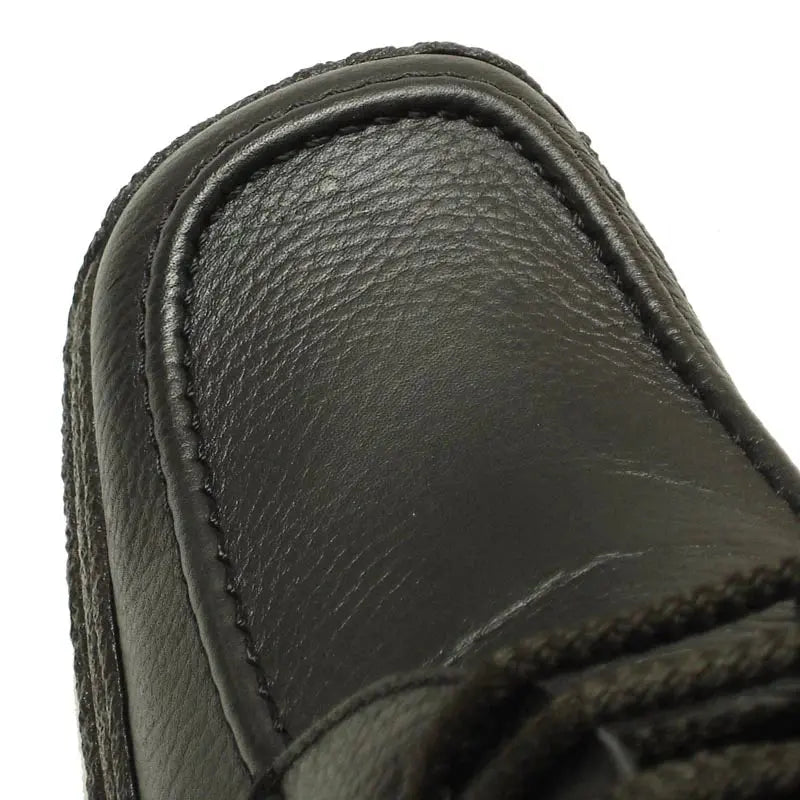 Pinoso's P-5455 Black Leather Lace up Oxfords