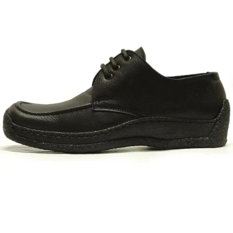 Pinoso's P-5455 Black Leather Lace up Oxfords