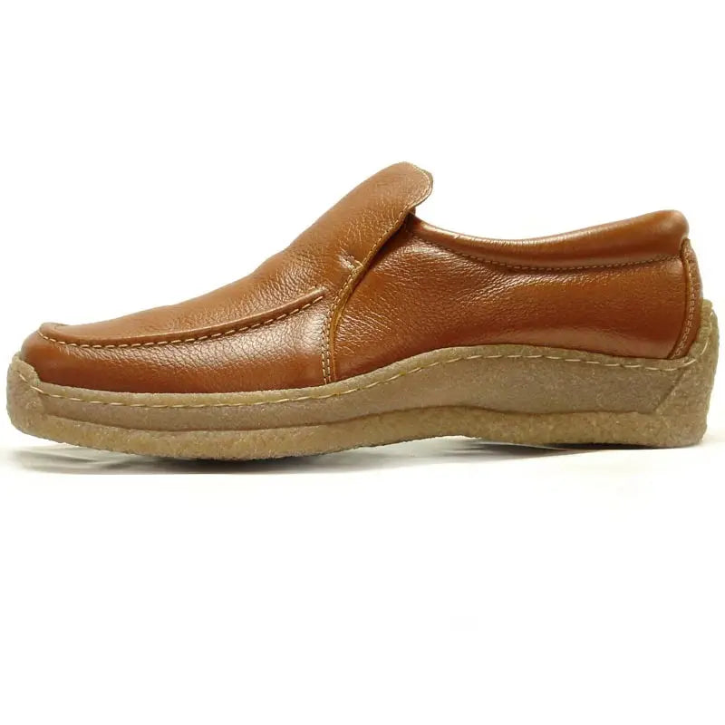 Pinoso's P-5456 Tan Leather Slip on Loafers