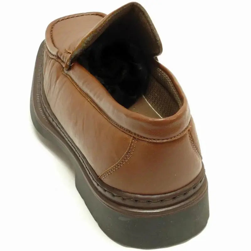 Pinoso's P-5492 Tan Leather Slip on Loafers