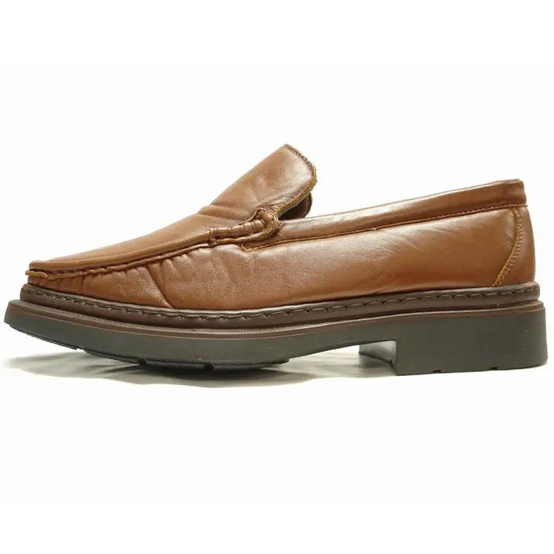 Pinoso's P-5492 Tan Leather Slip on Loafers