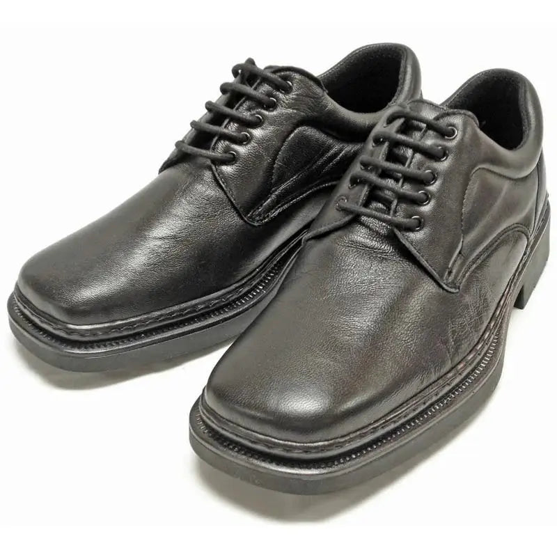 Pinoso's P-5498 Black Leather Lace up Oxfords
