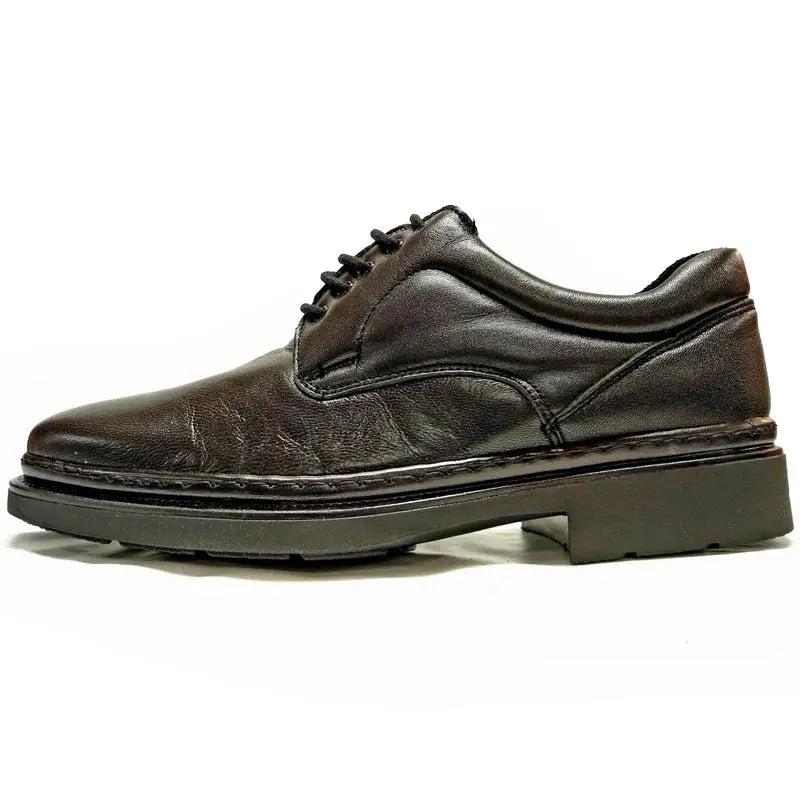 Pinoso's P-5498 Black Leather Lace up Oxfords
