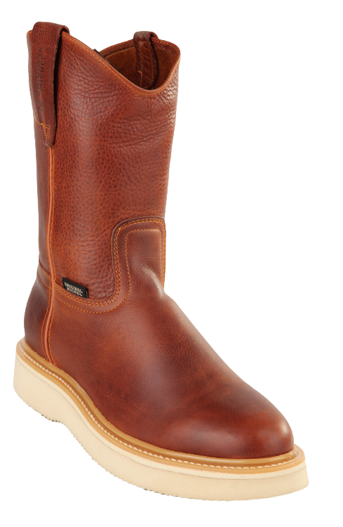 Michel 5502707 Brown Genuine Cowhide Leather Round Toe Cowboy Boots
