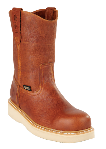 Michel 550C2751 Honey Genuine Cowhide Leather Round Toe Cowboy Boots