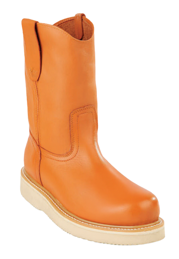 Michel 550C4651 Honey Genuine Cowhide Leather Round Toe Cowboy Boots