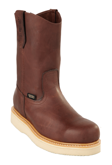 Michel 550C5407 Brown Genuine Cowhide Leather Round Toe Cowboy Boots