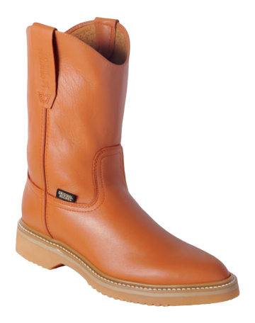 Michel 550W4651 Honey Genuine Cowhide Leather Round Toe Cowboy Boots