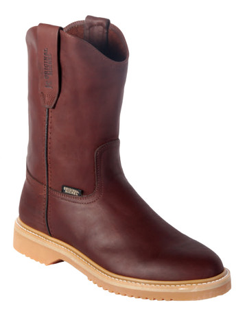 Michel 550W5407 Brown Genuine Cowhide Leather Round Toe Cowboy Boots