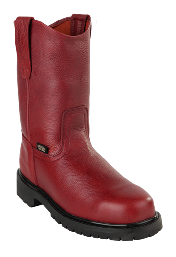Michel 551C2706 Burgundy Genuine Cowhide Leather Round Toe Cowboy Boots