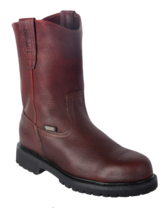 Michel 551C2707 Brown Genuine Cowhide Leather Round Toe Cowboy Boots