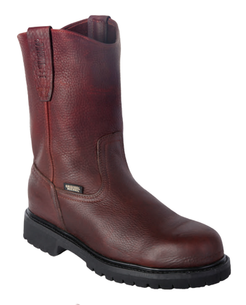 Michel 551C2707 Brown Genuine Cowhide Leather Round Toe Cowboy Boots
