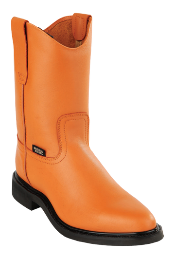 Michel 5524651 Honey Genuine Cowhide Leather Round Toe Cowboy Boots
