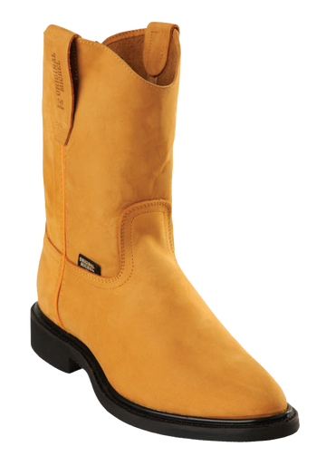 Michel 5526351 Honey Genuine Cowhide Leather Round Toe Cowboy Boots