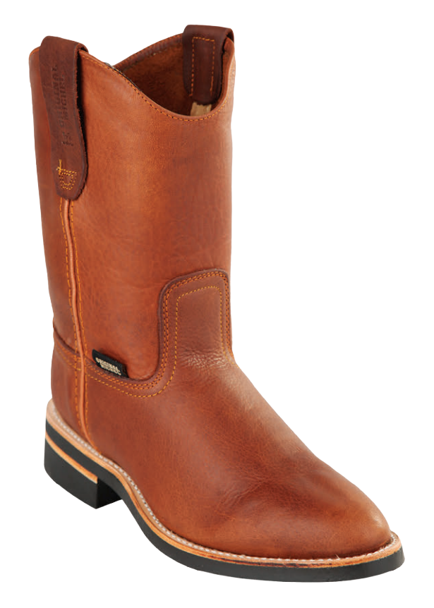 Michel 552C2751 Honey Genuine Cowhide Leather Round Toe Cowboy Boots