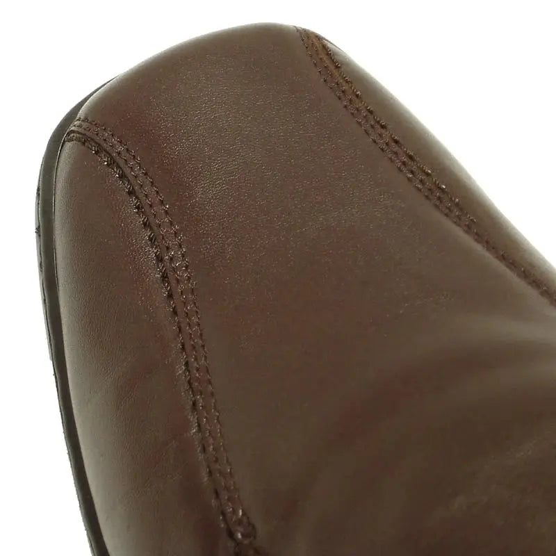 Pinoso's P-5591 Brown Leather Slip on Loafers