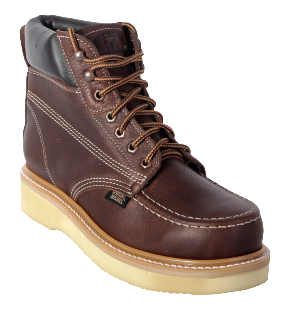Michel 55942707 Brown Genuine Cowhide Leather Casual Boots