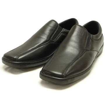 Pinoso's P-5594 Jacobo Black Leather Slip on Loafers