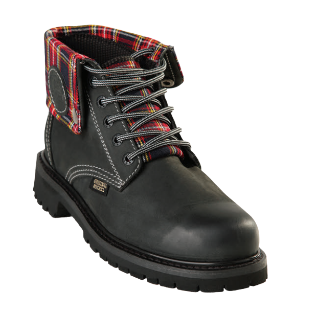 Michel 5596209 Gray Genuine Cowhide Leather Casual Boots