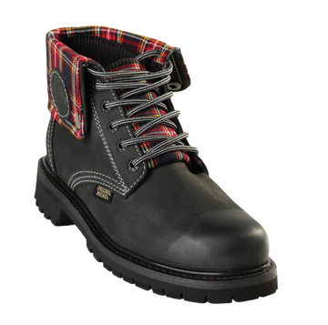 Michel 5596209 Gray Genuine Cowhide Leather Casual Boots