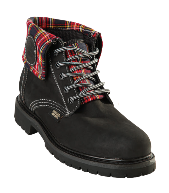 Michel 5596305 Black Genuine Cowhide Leather Casual Boots