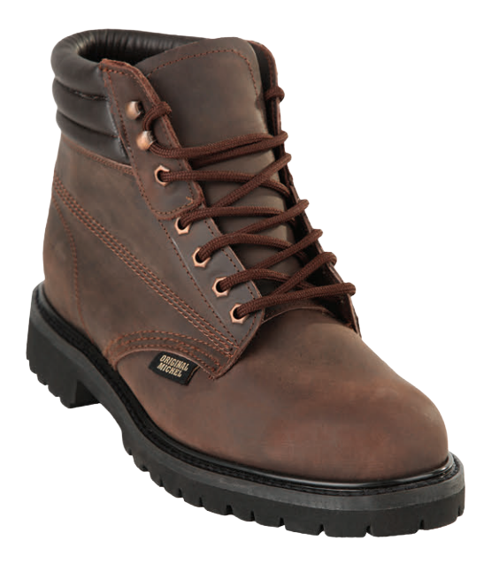Michel 559B6207 Brown Genuine Cowhide Leather Casual Boots
