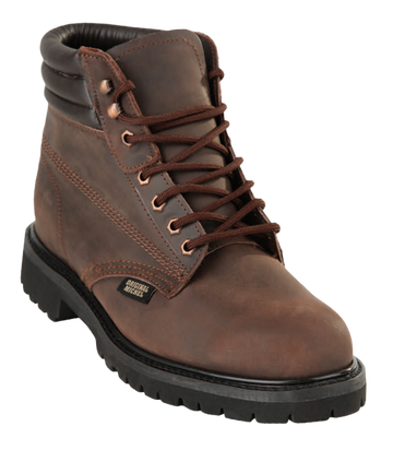 Michel 559B6207 Brown Genuine Cowhide Leather Casual Boots