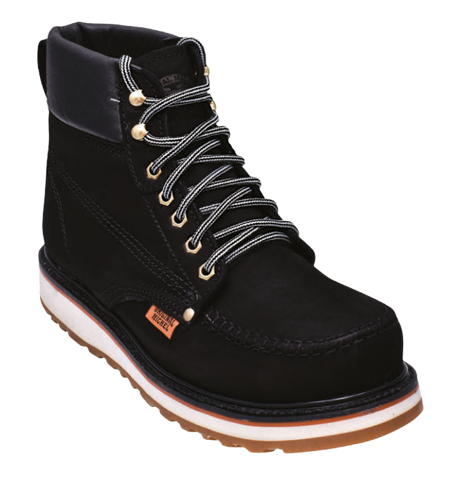 Michel 559D6305 Black Genuine Cowhide Leather Casual Boots