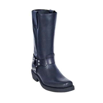 Los Altos 55P5405 Men's Black Genuine Leather Biker Boots